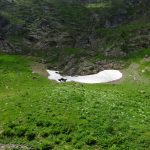 Snow remaining in Cirque D'Anglade
