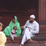 Family at the mosque